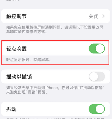 中兴镇苹果售后服务分享iPhone轻点唤醒功能屏幕无反应 